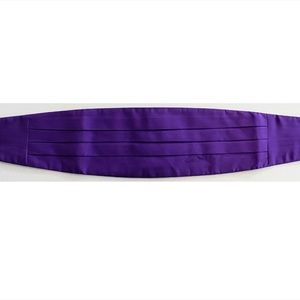 Purple Silk Tie Rack Brand Cummerbund